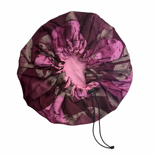 Adjustable Silk and Satin Bonnet