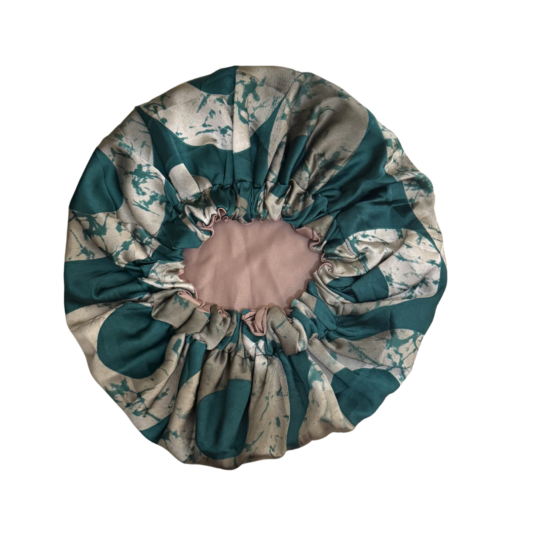 Large Silk and Satin Bonnet