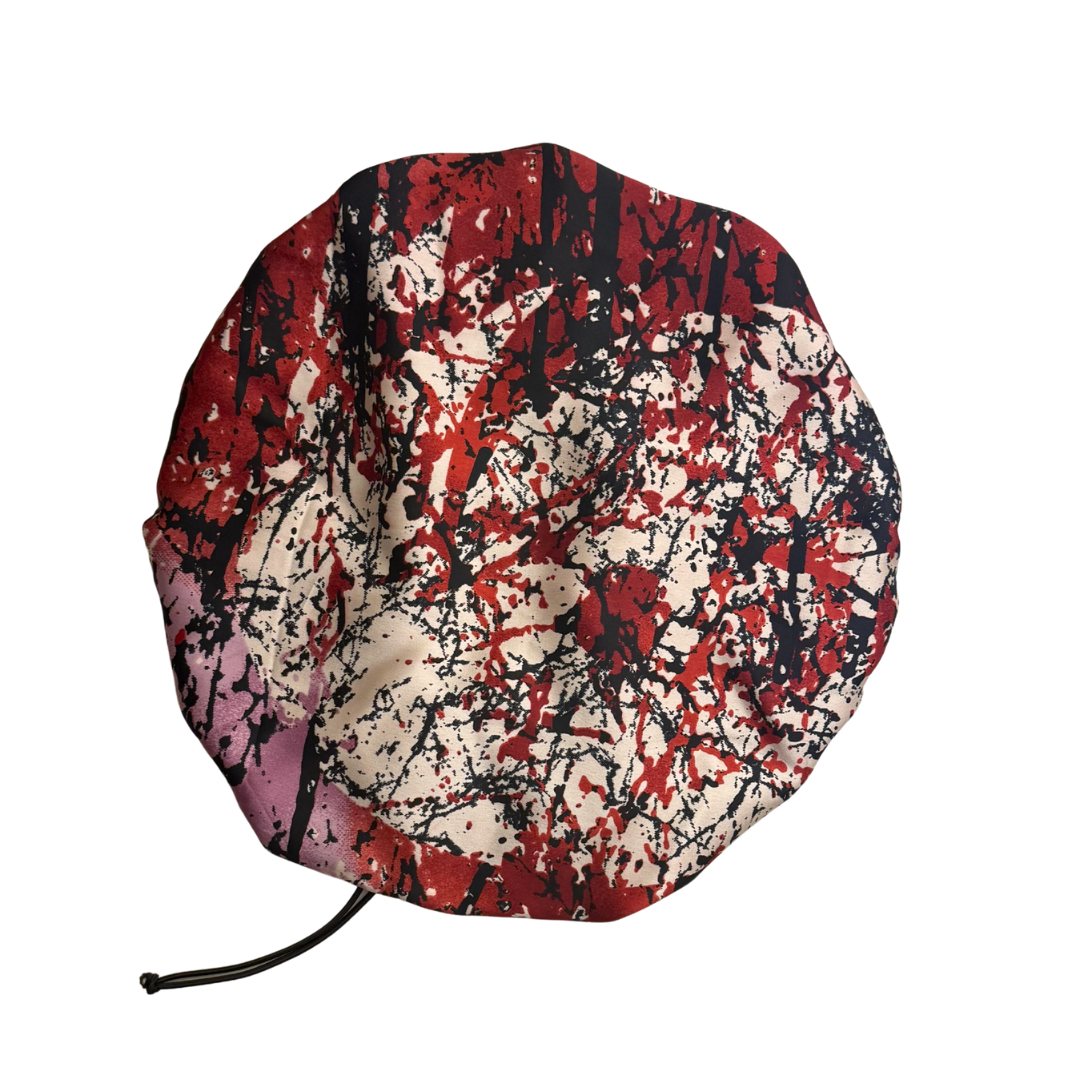 Adjustable Silk and Satin Bonnet