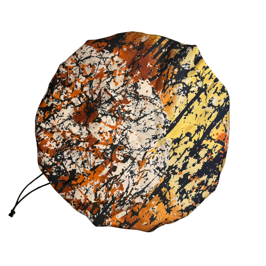 Adjustable Silk and Satin Bonnet