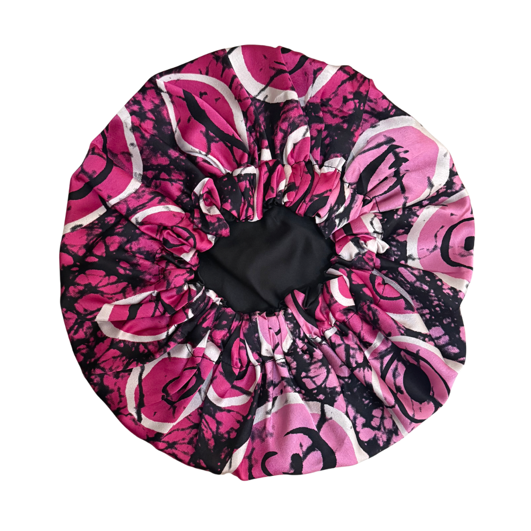 Large Silk and Satin Bonnet